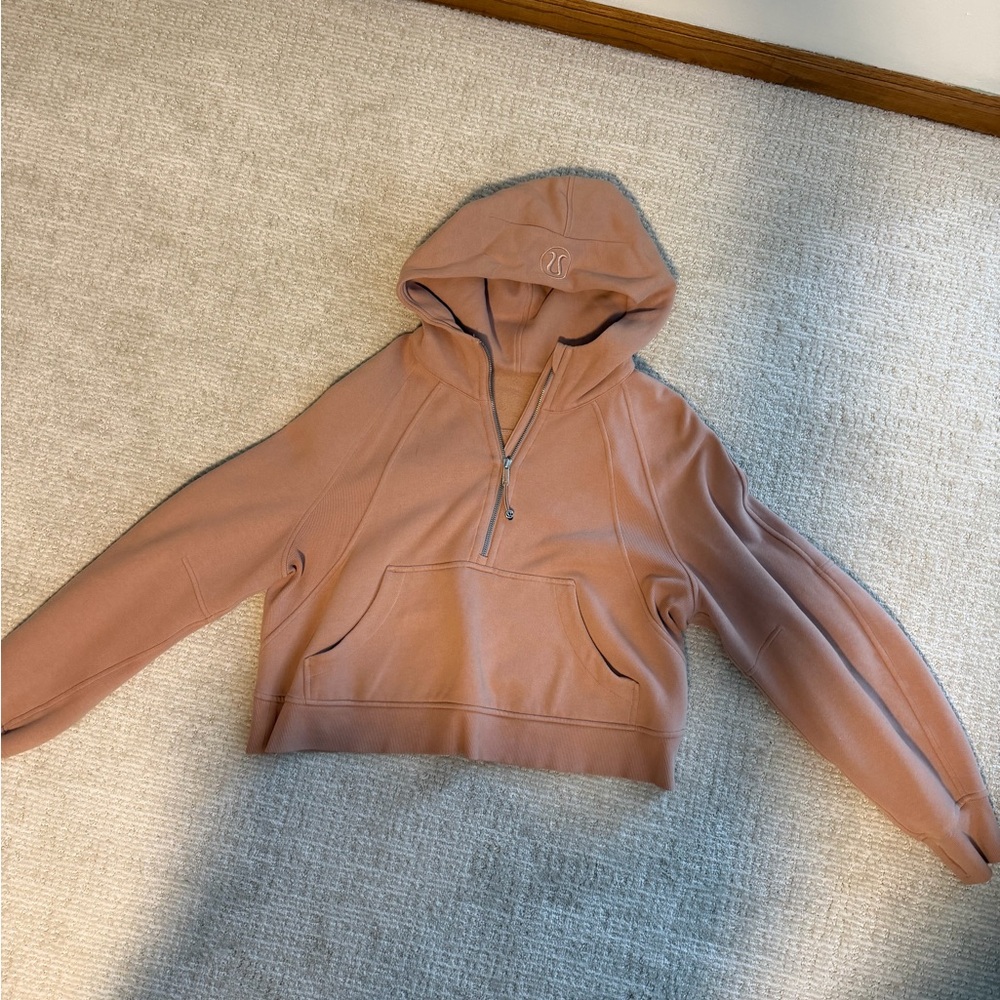 Lululemon Scuba Oversized Half-Zip Hoodie - Pink Clay